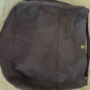 M Missoni Purple Leather Hobo Bag - Signature Striped Lining